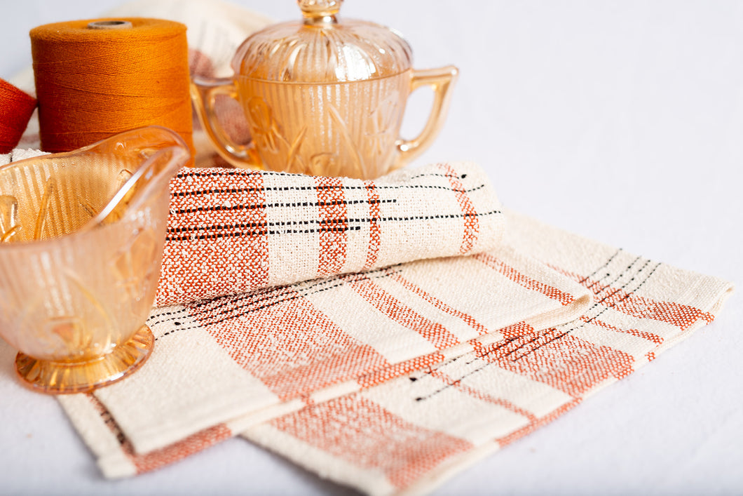 Natural and Rust Tea Towels